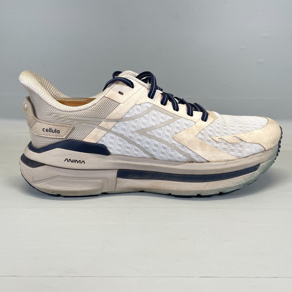 Diadora Cellula Running Shoes Mens Size 10.5 Beige Mesh Lace Up Athletic Sneaker